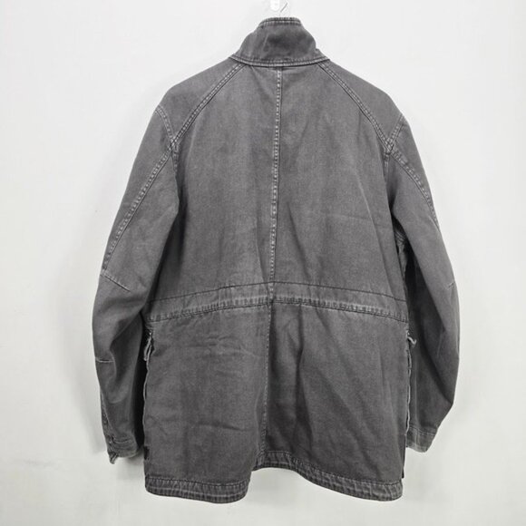 G Star Raw Field Falco Jacket XL Gray Military Utility Cargo Cotton Distressed - Picture 6 of 16